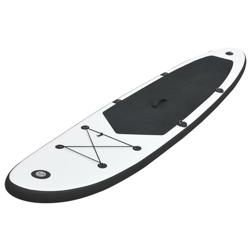 vidaXL Black & White Inflatable Paddle Board