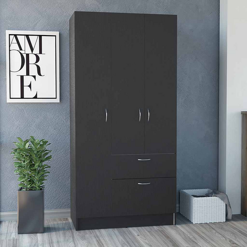 Cobra Armoire: Opulence in Black and White