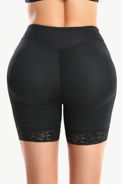 Curvy Confidence Lace Trim Shaping Shorts