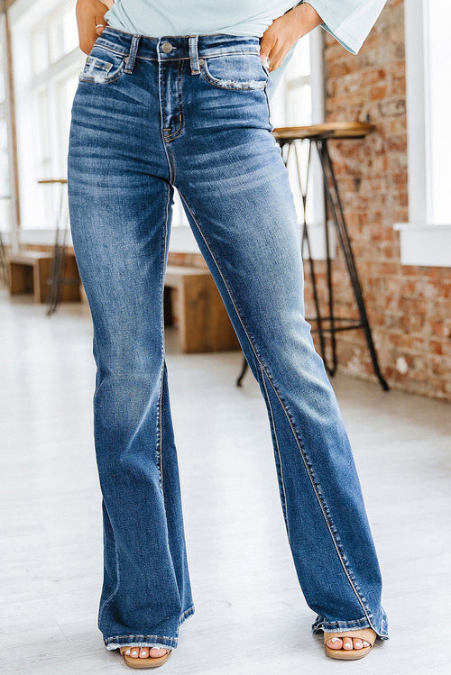Sky Blue Flare Jeans: Your Style Essential!