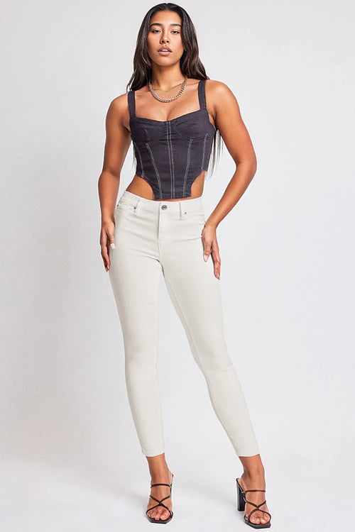 YMI Hyperstretch Mid-Rise Skinny Jeans: Luxe Comfort