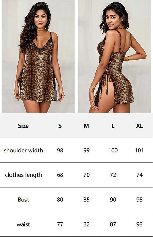 Leopard Charm Nightdress: Embrace Your Inner Goddess 💖