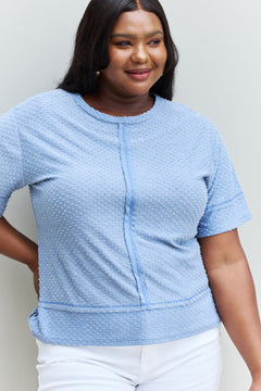 Effortlessly Stylish Swiss Dot Stitch Top