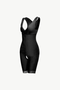 Elegant Lace Trim Zipper Shapewear for All