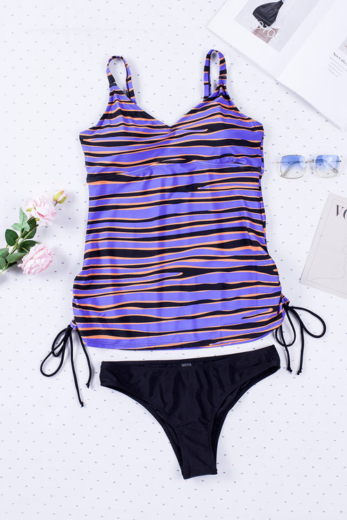 Lavender Romance Tankini: Shoreside Elegance & Charm