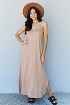 Ninexis V-Neck Maxi Dress: Pockets, Side Slit