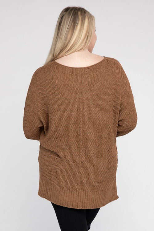 Romantic Embrace Knit Sweater - Curves Enchanted