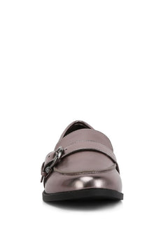 Luxurious Metallic Elegance Loafers