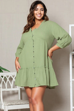 Enchanted Garden Green Plus Size Dress 💚