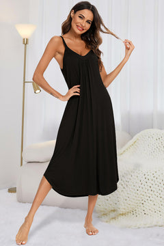 Enchanting Cloud Hug V-Neck Lounge Dress