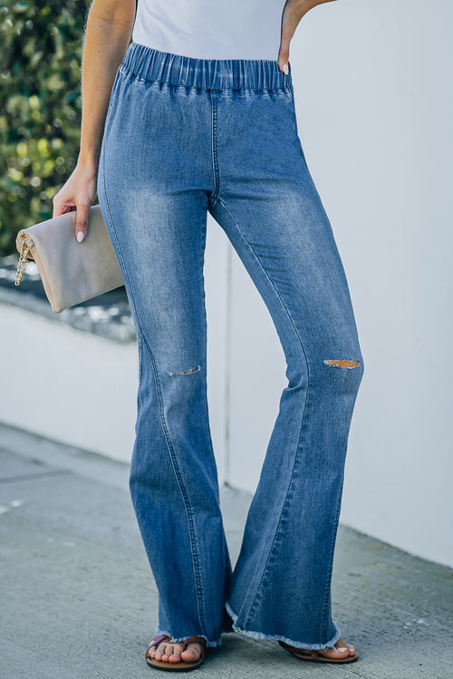 Retro Chic Sky Blue Bell Bottoms 🌟