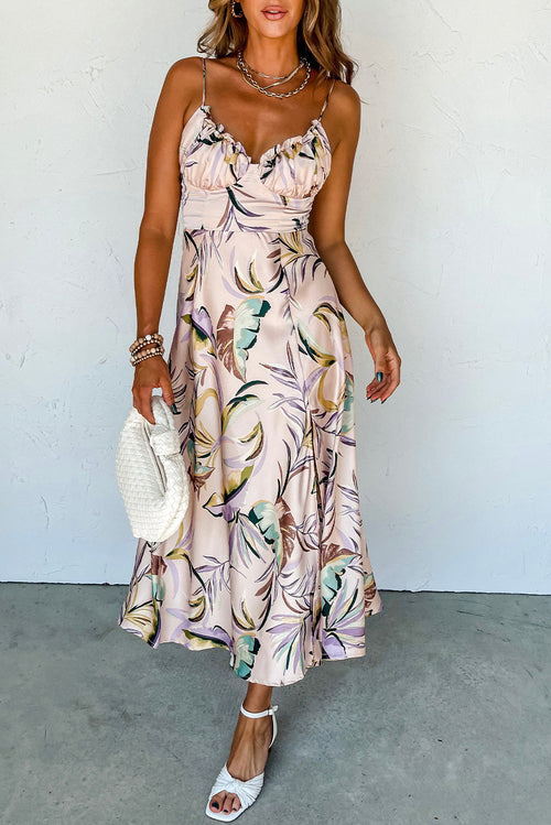 Apricot Tropical Elegance Dress