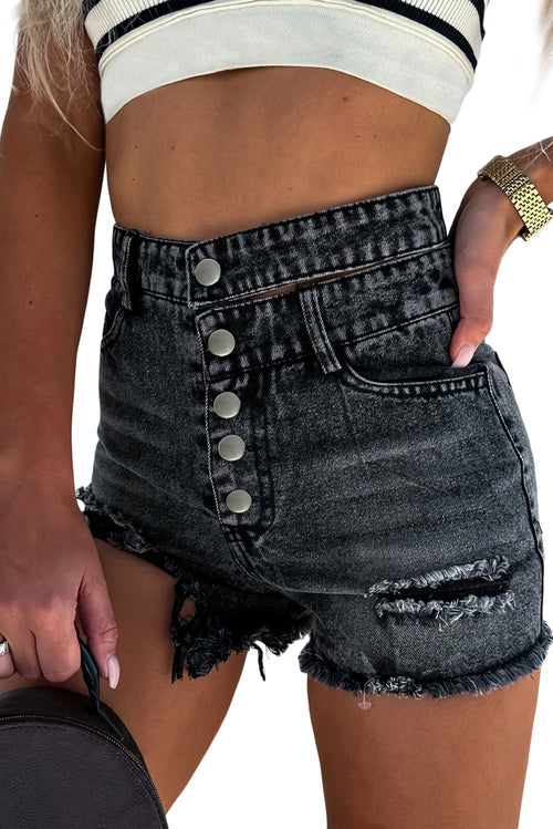 Chic Black Denim Shorts: Elevate Your Style!