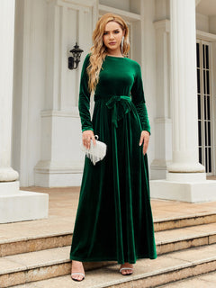 Sleek and Elegant Tie-Front Maxi Dress