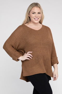 Romantic Embrace Knit Sweater - Curves Enchanted