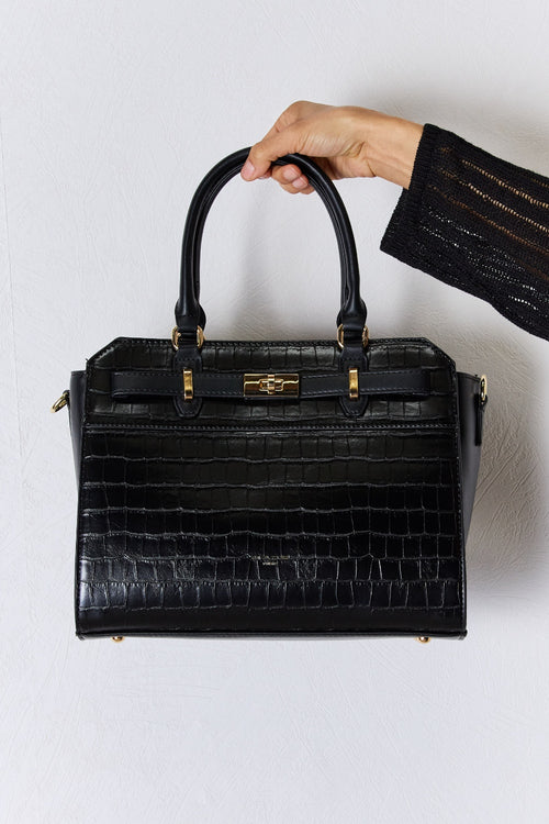 Textured Majesty: David Jones Handbag