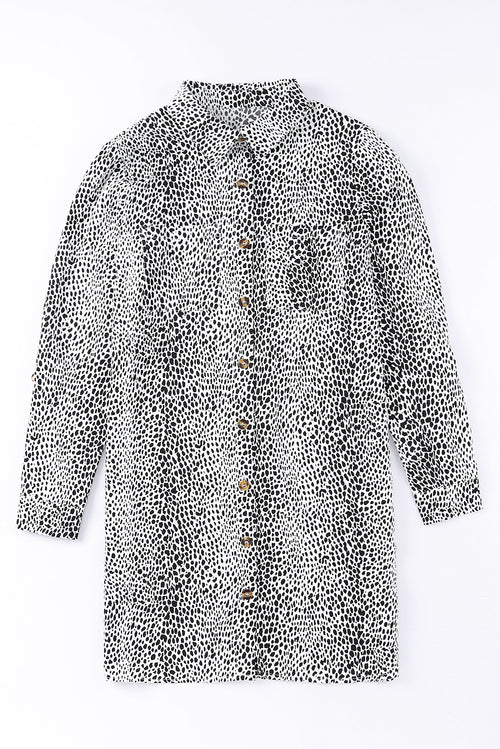 Leopard Print Shirt Dress: Versatile Wild Elegance