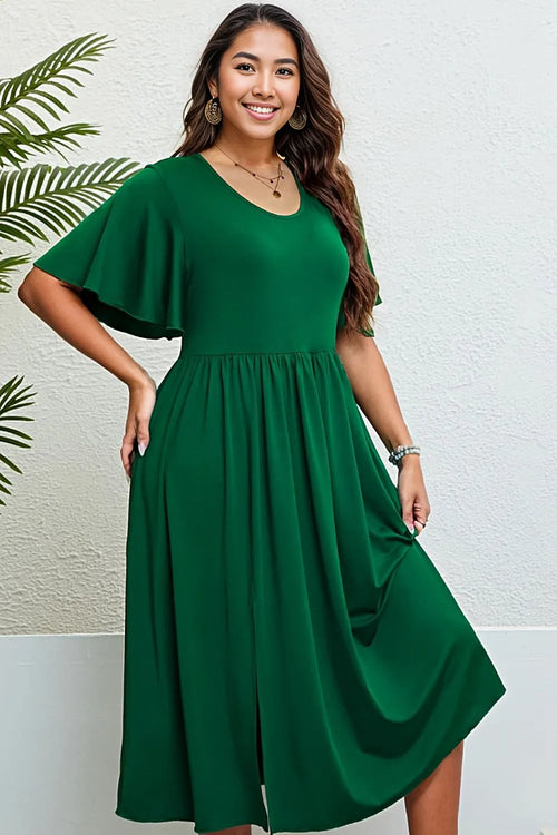 Whispers of Enchantment Flutter Sleeve Dress