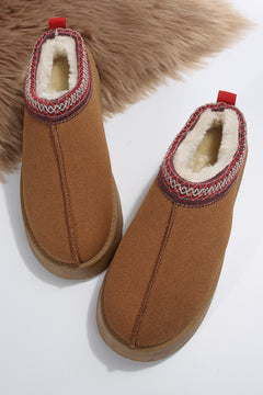 Winter Elegance: Sage Green Plush-Lined Snow Boots