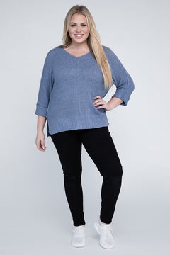 Romantic Embrace Knit Sweater - Curves Enchanted