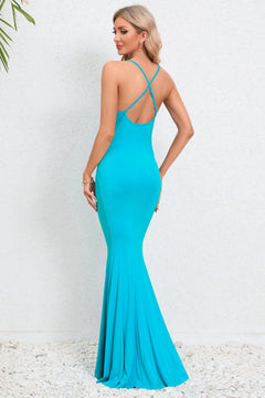 Elegant Fishtail Crisscross Dress