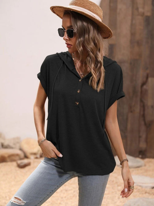 Chic Hooded Blouse: Effortless Style & Comfort