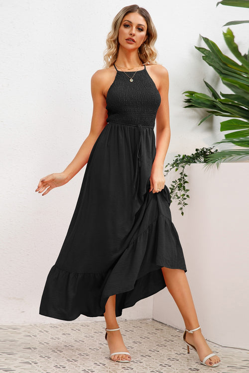 Sophisticated Elegance Spaghetti Strap Formal Dress