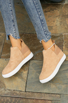 Opulent Suede Elegance: Luxury Slip-on Boots