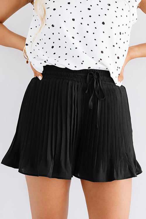 Sunshine Chic Drawstring Pleated Shorts 🌞