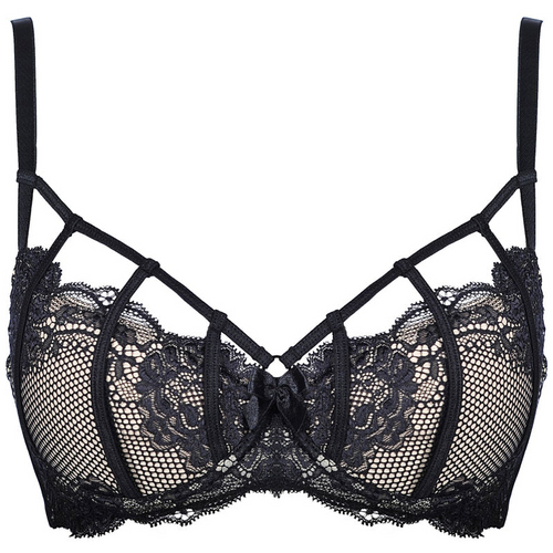 Enchanting Lace Cage Bra: Seduce with Style ♥