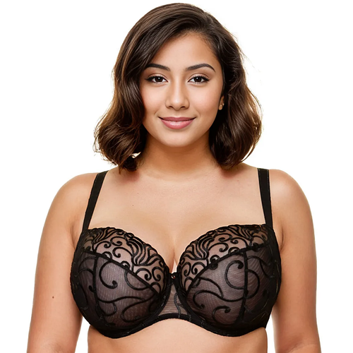 Enchanted Midnight Black Full Figure Elegance Bra