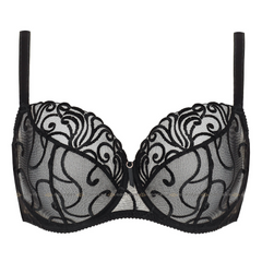 Enchanted Midnight Black Full Figure Elegance Bra