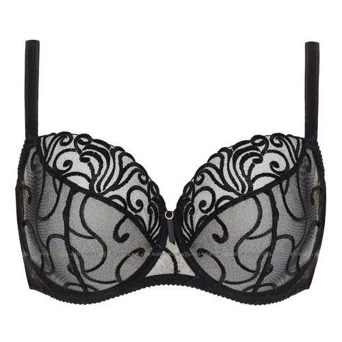 Enchanted Midnight Black Full Figure Elegance Bra