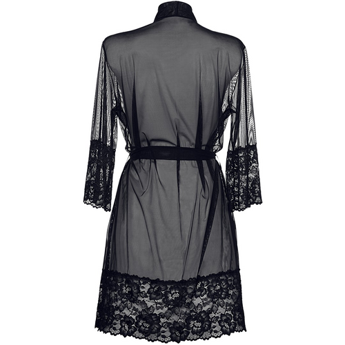 Enchanting Noir Rose Robe for Dreamy Nights 🌹