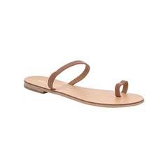 Elegance Unleashed: Luxury Leather Toe Ring Sandals