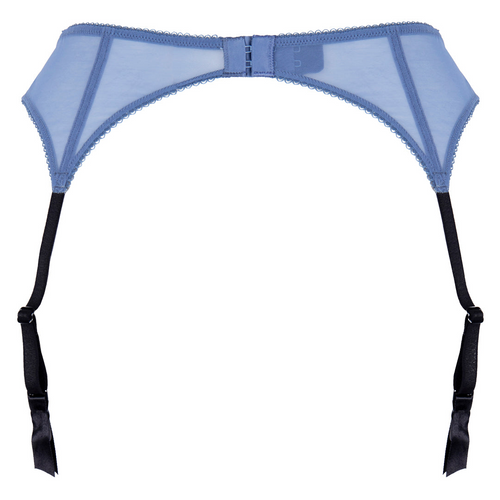 Gossard Superboost Lace Sheer Garter Belt Moonlight Blue