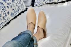 Luxe Golden Honey Comfort Mules: Pure Opulence