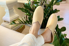 Luxe Golden Honey Comfort Mules: Pure Opulence