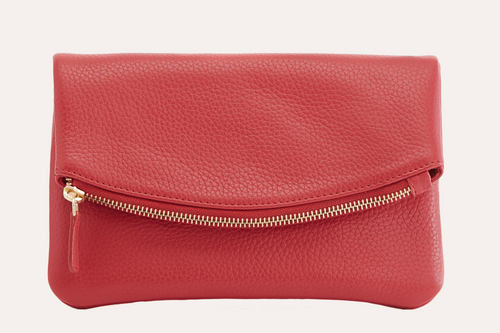 Luxury Pebble Leather Flap Clutch: A Masterpiece!