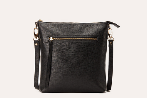 Luxurious Pebble Leather Crossbody with Versatile Elegance