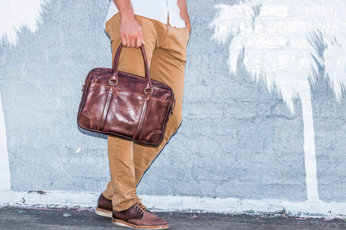 Genuine Washed Leather Briefcase: A Timeless Accessory