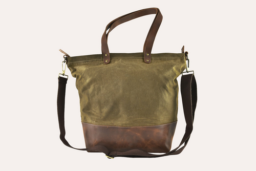 The Aristocratic Leather and Canvas Tote