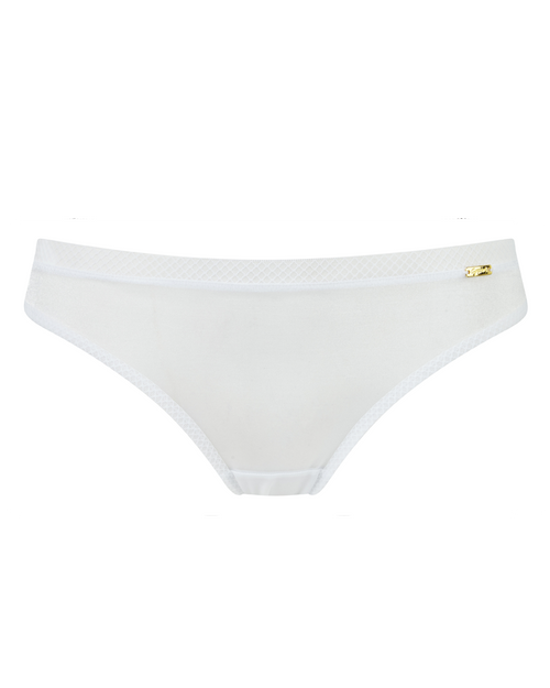 Sheer See Through Thong Panty Gossard Glossies White