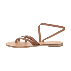 Opulent Leather Multi-Strap Sandals: Luxe Elegance