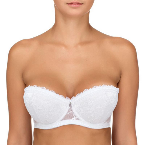 Lauma White Love Bridal Lace Balconette Bra