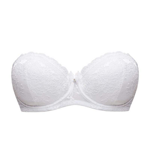 Lauma White Love Bridal Lace Balconette Bra