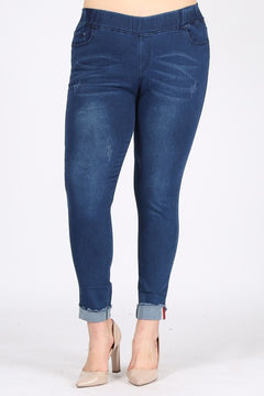 Divine Denim Jeggings: Embrace Your Romantically Curvaceous Self.