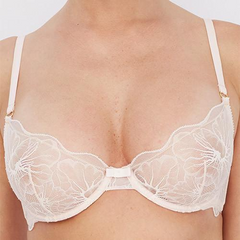 Romance Sheer Lace Demi Cup Underwire Bra by Addiction Lingerie