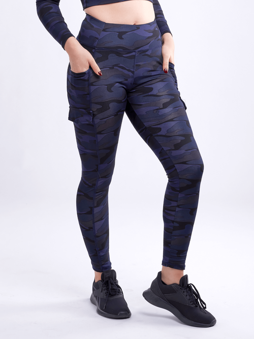 Adventure-Ready High-Waisted Leggings with Cargo Pockets