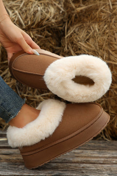 Enchanted Chestnut Suede Snow Boots